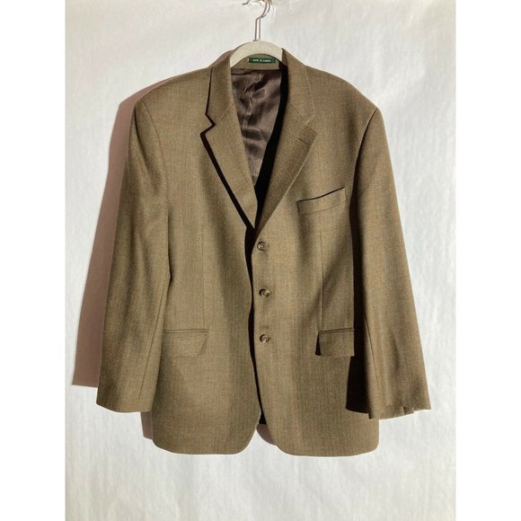 Lauren Ralph Lauren Lord & Taylor Men's Lambswool Houndstooth Sports Jacket 46R - Picture 1 of 10